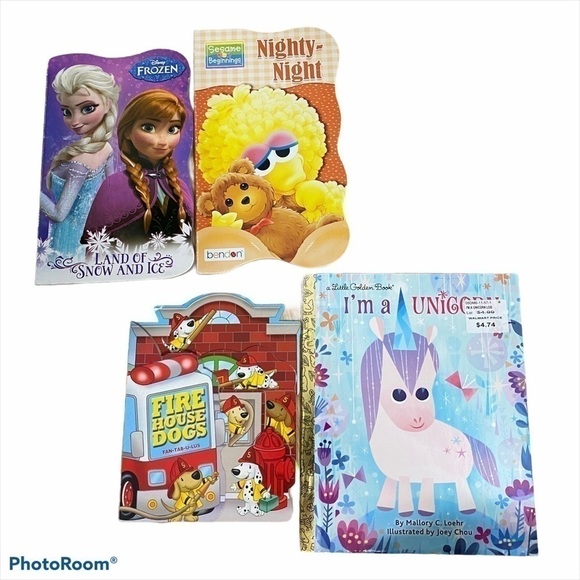 Children’s Book Bundle Frozen Big Bird Fire House - Picture 1 of 3